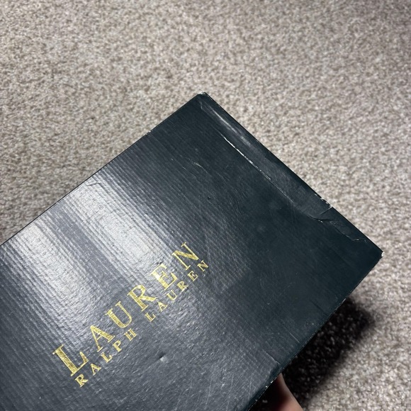 Lauren Ralph Lauren Wedge Shoes Womens Size 7.5 Black Ilene Espadrille Sandals - Picture 14 of 14